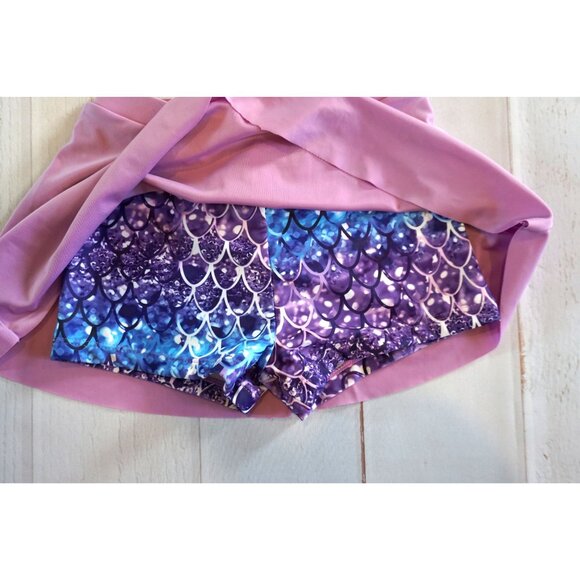 Girls  Mermaid Print Swimwear Skirt Skort - Size 7T , NWOT - Picture 4 of 6